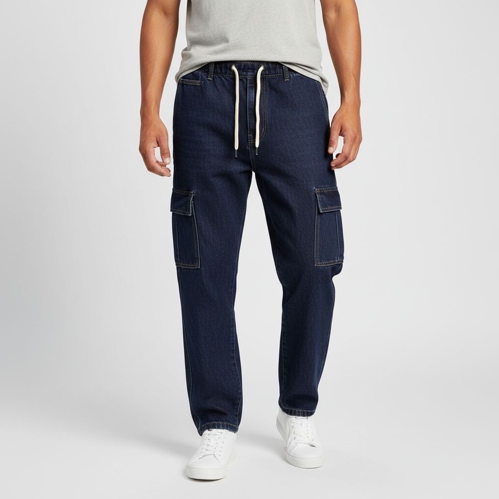 Cargo Joggers Pants (Deep Blue)