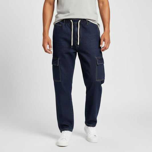 Cargo Joggers Pants (Deep Blue)